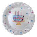 Bursdagskake Papptallerkener