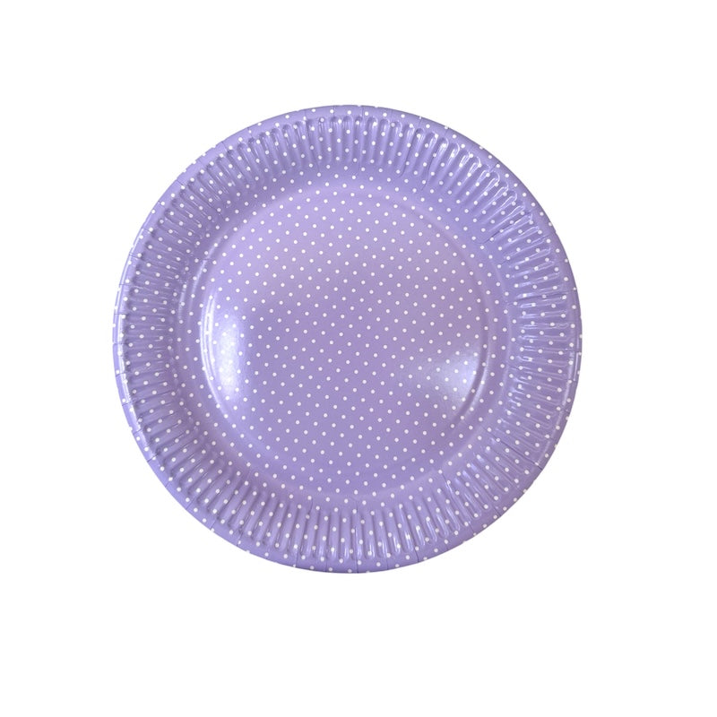 Lavendel Papptallerkener