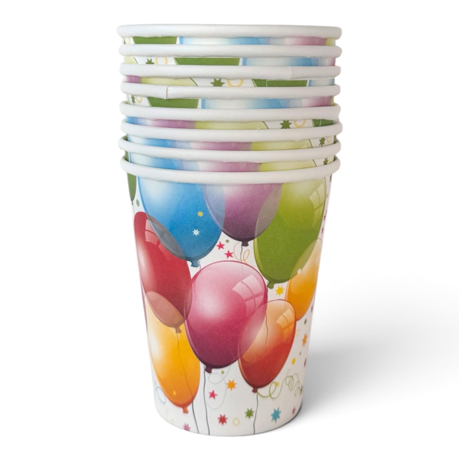 Pappkopper med ballonger