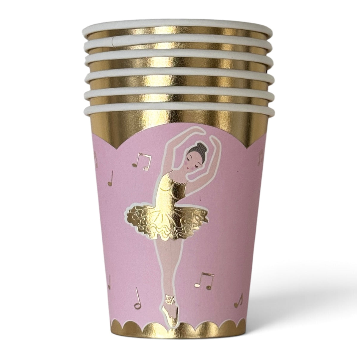 Ballerina Pappkopper, 6 stk