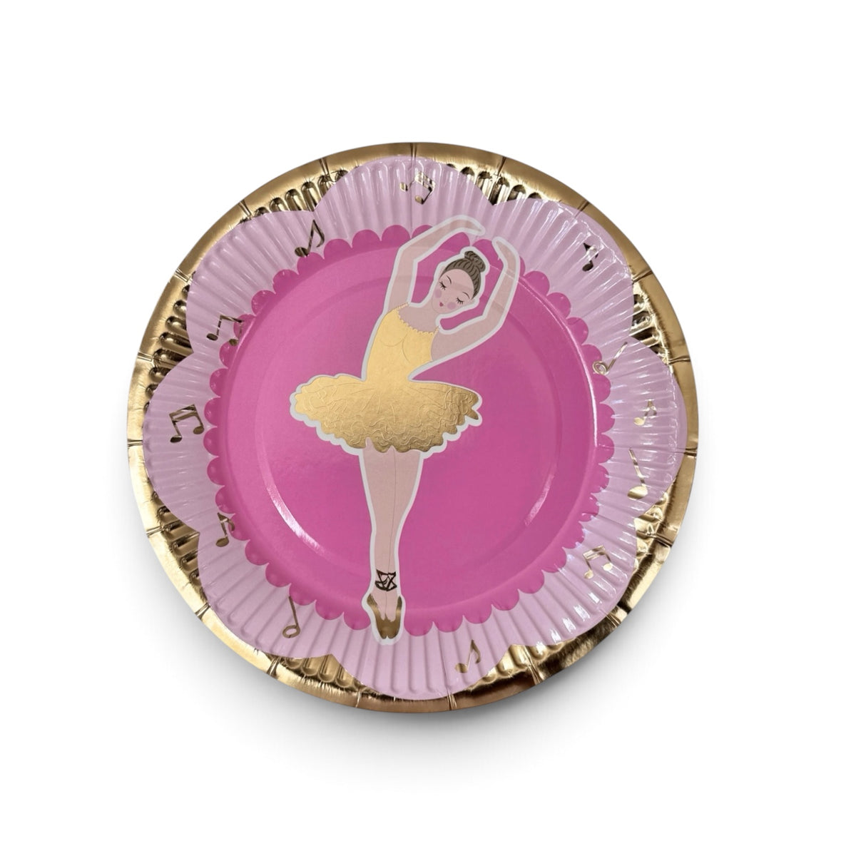 Små Ballerina Papptallerkener, 6 stk