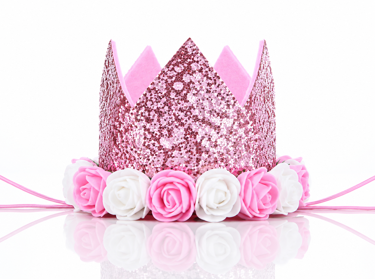 Rosa Bursdagskrone