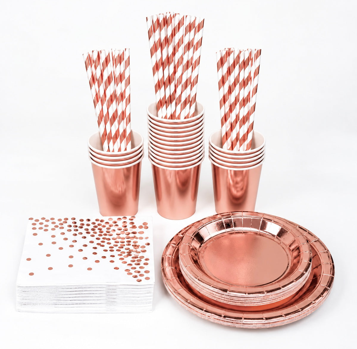 Rose Gold Bordpakke, 20 stk.