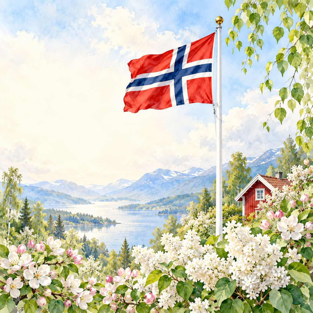 Kakebildemal confirmation-garden-flag