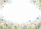 Motivmal: Bryllup – markblomster